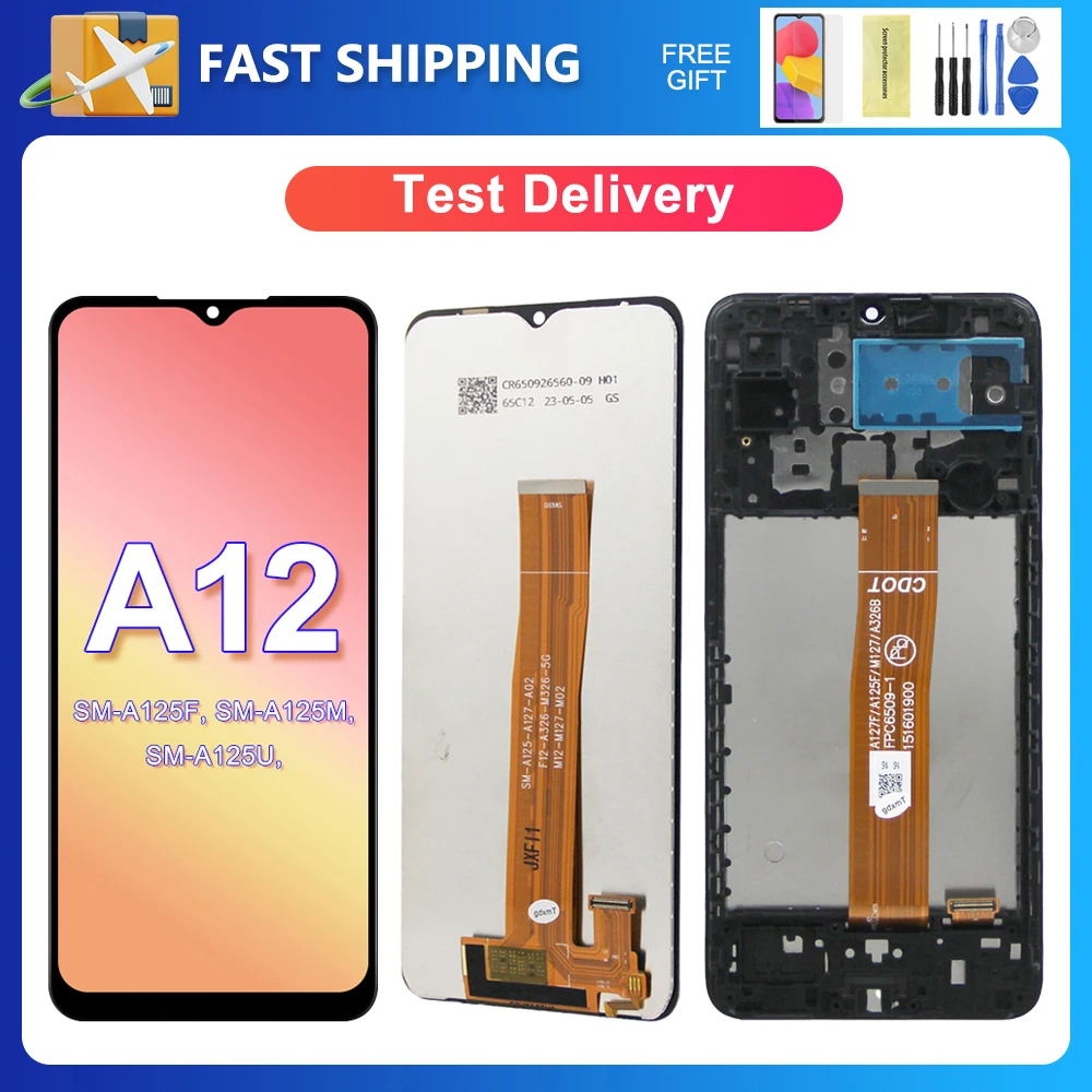ЖК-дисплей 6,5 'для Samsung A125F/A125M/A125U/A125N/A125W
