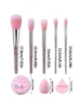 41759-88a10c.jpg 8-piece powder diamond handle makeup brush set & soft triangular powder puff / sponge egg / round facial cleansing pad tools