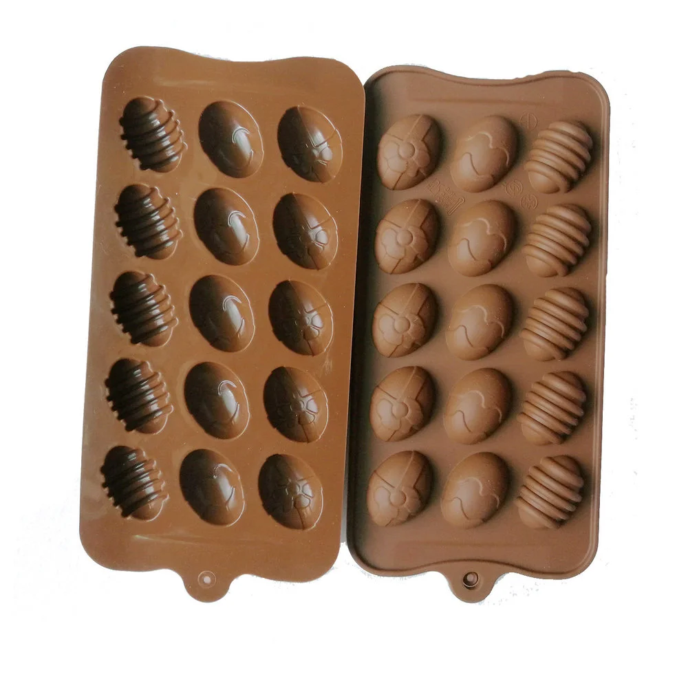 15 Holes Easter Eggs Cake Molds Silicone Chocolate Molds Bakeware