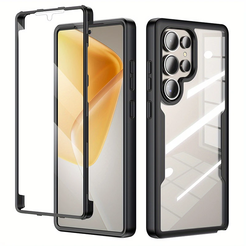 360° Full Body Shockproof Dual Layer Phone Case with Built-in Screen Protector