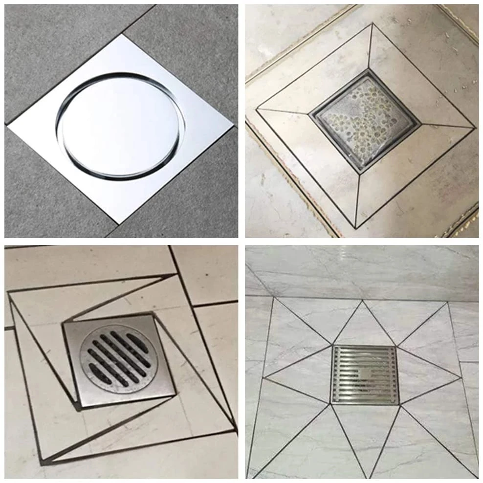 Multifunctional Floor Drain Ruler Stainless Steel Tile Triangle Ruler 5