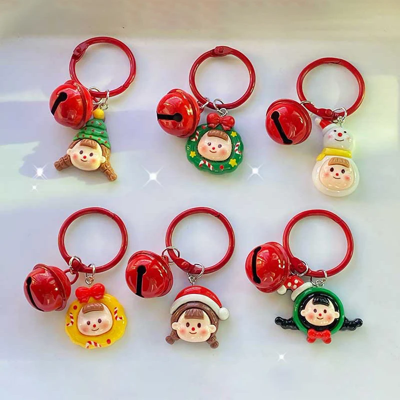 

Cute Duomei Christmas Bell School Bag Key Ring Pendant Backpack Decor Accessries Gift