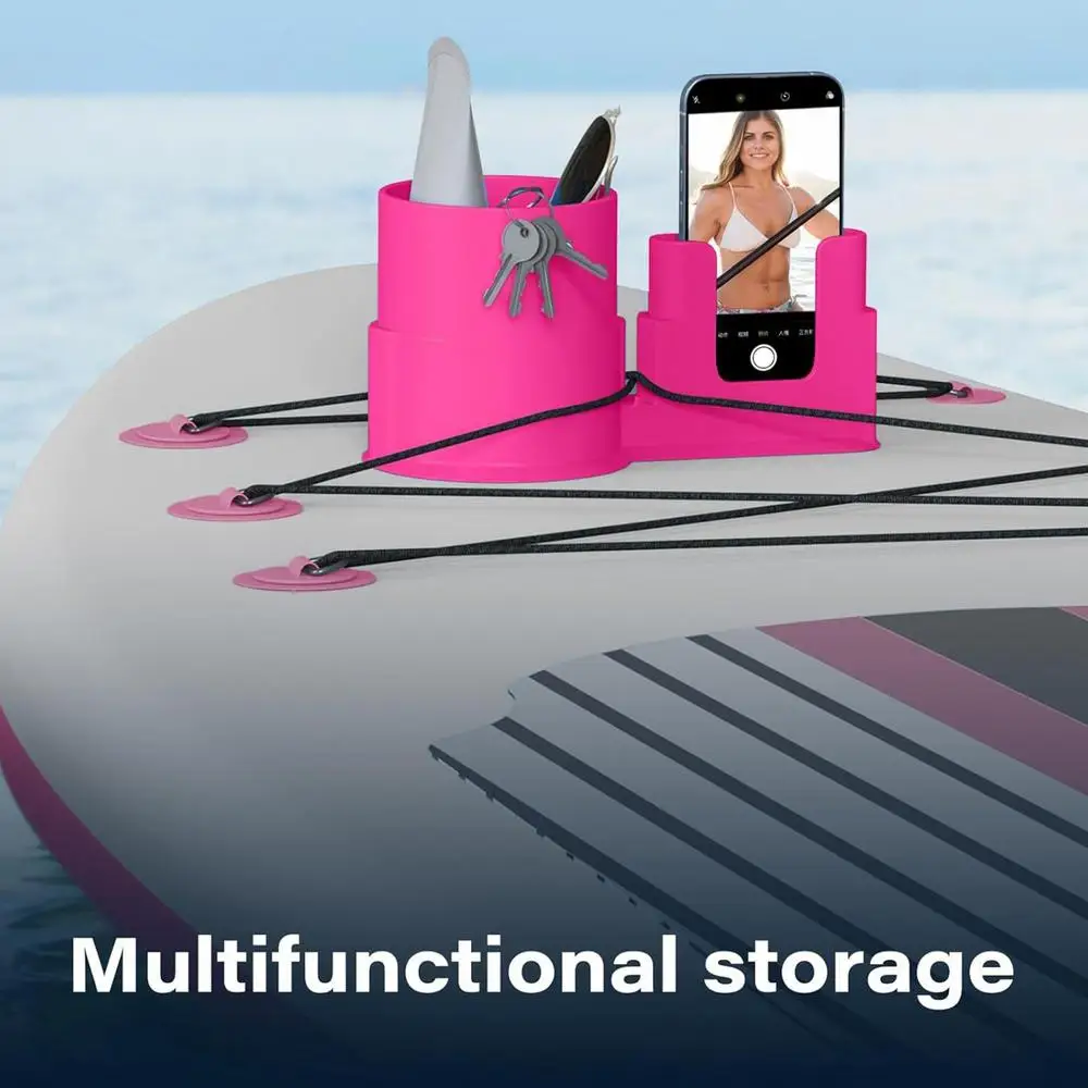 Description Picture 2 of itemKayak Drink Holder Surfboard Bottle Cup Holder Kayak Rope Binding Drink Holder Kayak Accessories Phone Holder Easy Installation