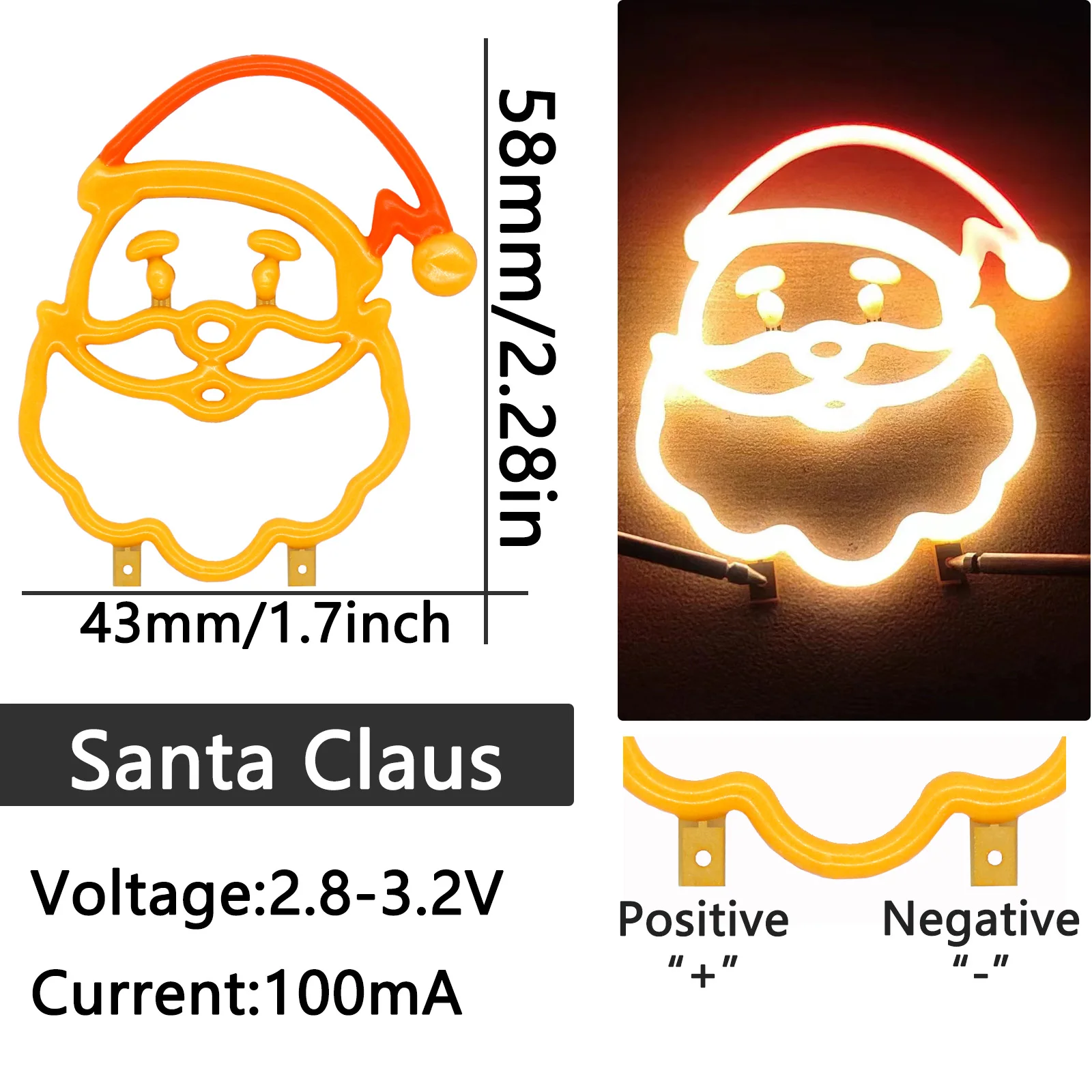 New LED COB Bitcoin Flash Candles Edison 3V LED Color Filament Diode Big  reindeer head Letter Decoration Light Bulb Santa Claus - AliExpress