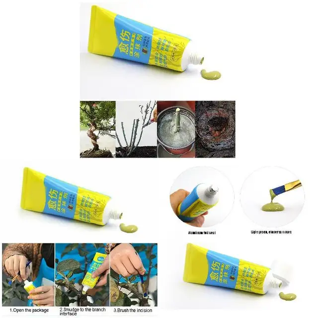 Fa Seb Bonsai Vágott Paszta Kenet Ágens Metsző Összetett Tömítés Kefével - Image 5