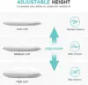 Rayon Derived from Bamboo Pillow King Size Set of 2 - Machine Washable Bed Pillows for Sleeping for Back, Stomach, Side Sleeper 5