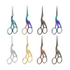 Crane Design Sewing Scissors, Stainless Steel Pointed Tailor's Scissors for Cutting Nose Hairs, Eyebrows, Eyelashes 5
