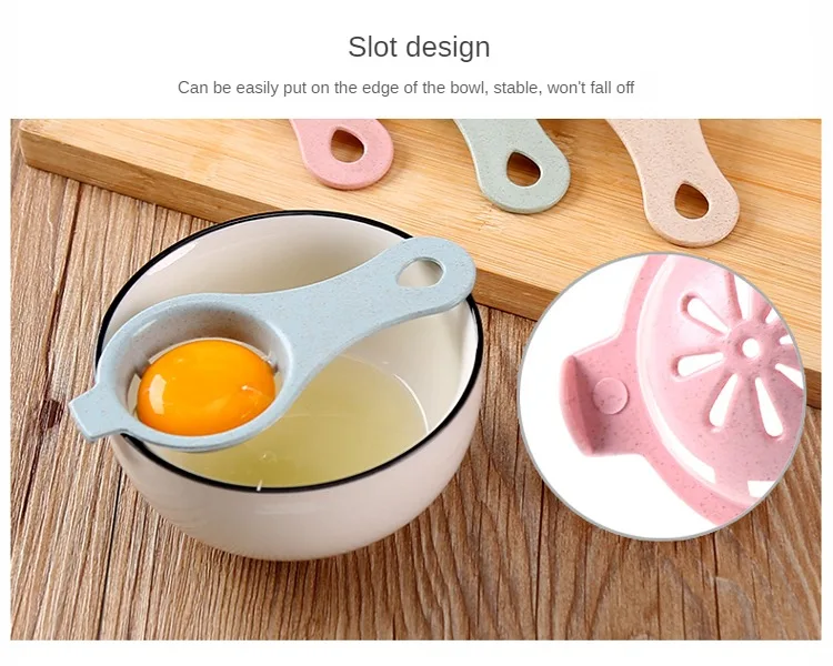 Egg Separator Stem Egg Separator White and Yolk Filter Kitchen Baking Separator Tool egg holder