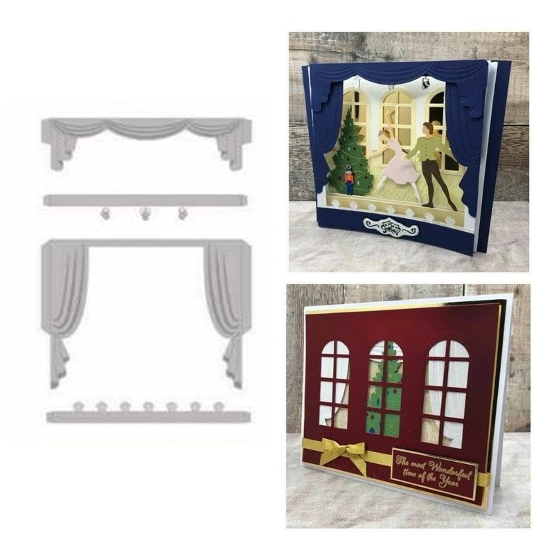 

Набор штампов для занавесок, новинка 2022, металлические штампы для резки и скрапбукинга для изготовления бумаги, рамка для тиснения, карточки, рукоделия, без штампов