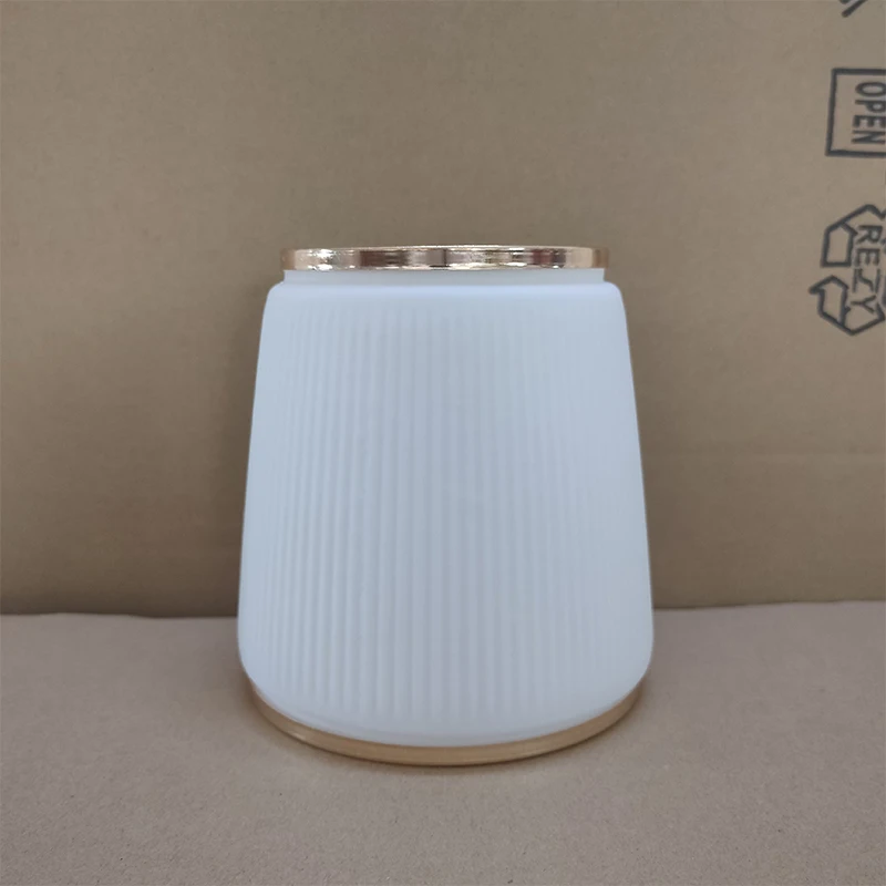 

Luminaire Accessories Daquan Frosted Cylindrical Stripe Glass Lampshade Wall Lamp Eye Shield E14 Screw Hanging Lamp Replacement