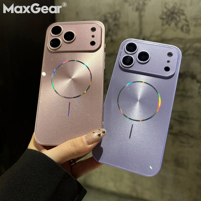 Glitter Bling Wireless Magnetic Shockproof Phone Case Cover
