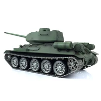 HENG LONG 1/16 7.0 Soviet T34-85 Army RC Tank 3909 360° Metal Wheels Barrel Recoil Steel Gearbox Engine Proportion Smoke TH17770 2