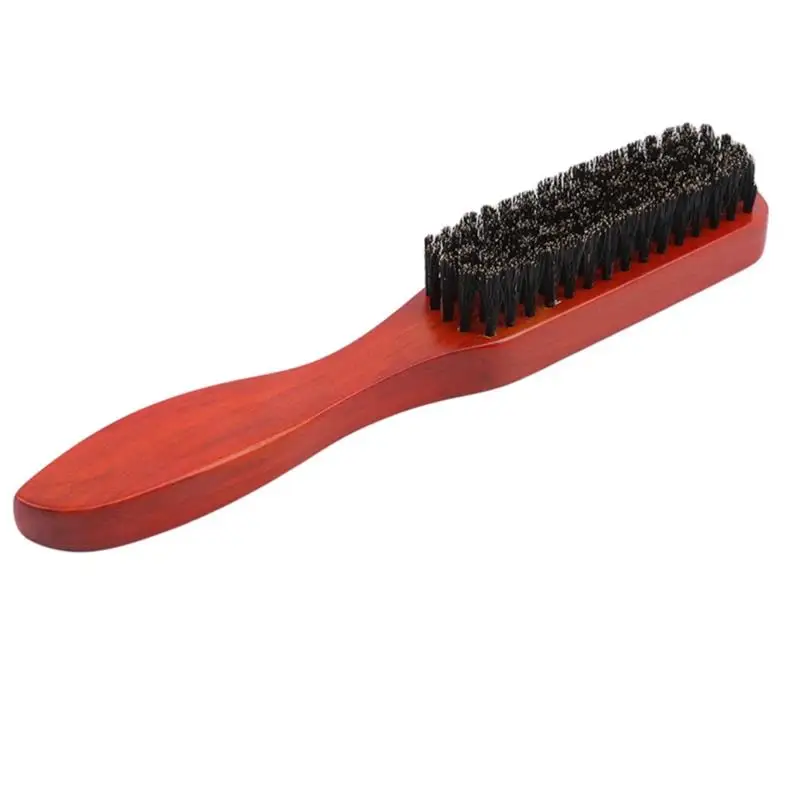 Wood Handle Hair Brush Boar Bristle Beard Comb Professional Styling Hairdressing Tools