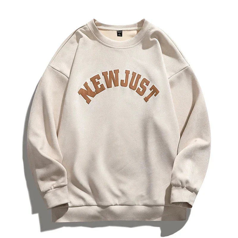 Gothic Foaming Printing Sweatshirt Crew Neck Harajuku Hoodies Men's Casual Sweatshirts Couple Clothing Oversized Pullover