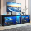 Storage TV Stand for TVs Up To 70 Inch TV Stand Dresser with Drawers TV & Media Console Table Furniture for Living Room Bedroom 1