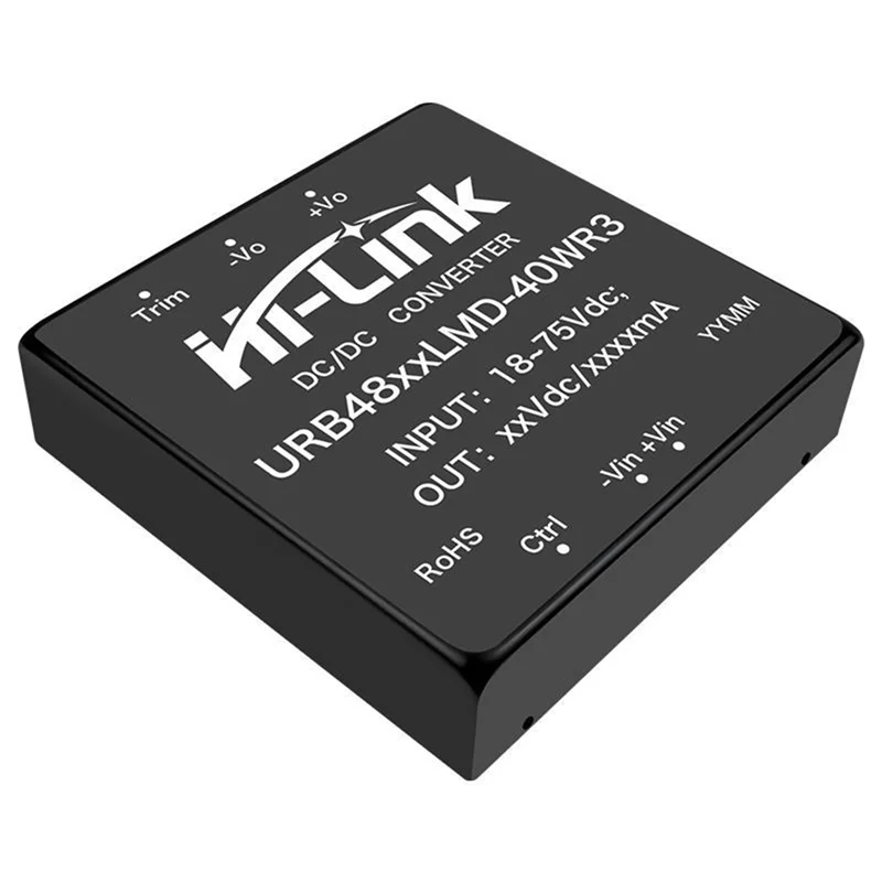 

HI-LINK 40 Вт, от 48 В до 5 В, модуль питания URB4805LMD-40WR3, изоляционный понижающий регулятор, выход 5V8A