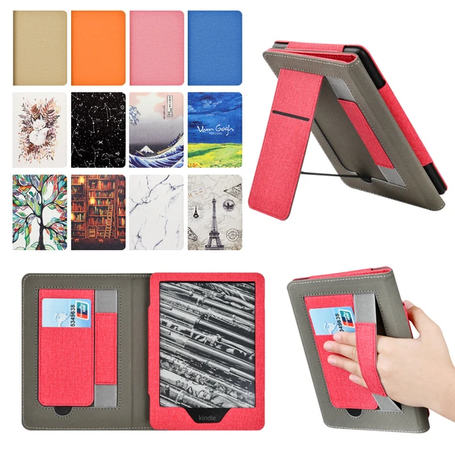 Palm Strap Flip Leather Cover For Kindle Paperwhite 11 Generacion Kindle  Sleeve Kindle Voyage Smart Case - AliExpress