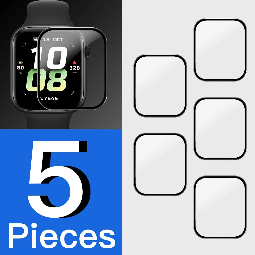 طبقة حماية 5D لساعة Honor Watch 5 واقي شاشة مضاد ل...