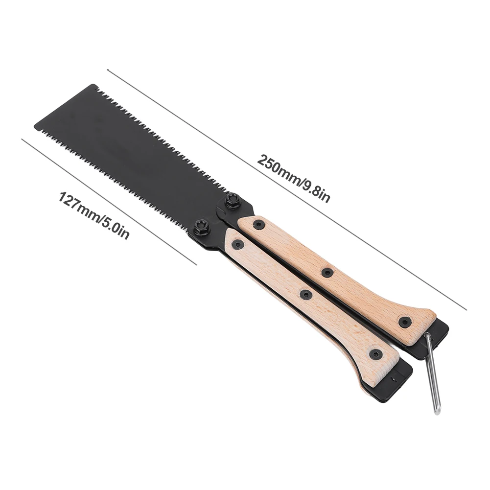Folding Saw Small Pull Hand Saw with Double Edge Blade Cutting Blade Handsaw for Woodworking Japanese Saw Flush Cut Trim Saw 6