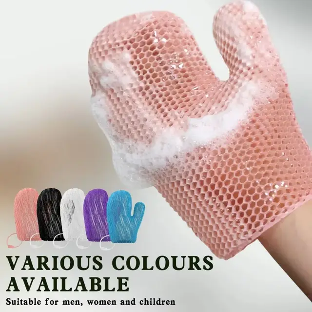 Guante exfoliante de silicona TPU panal: Secado Rápido y Antibacterial | Emoape