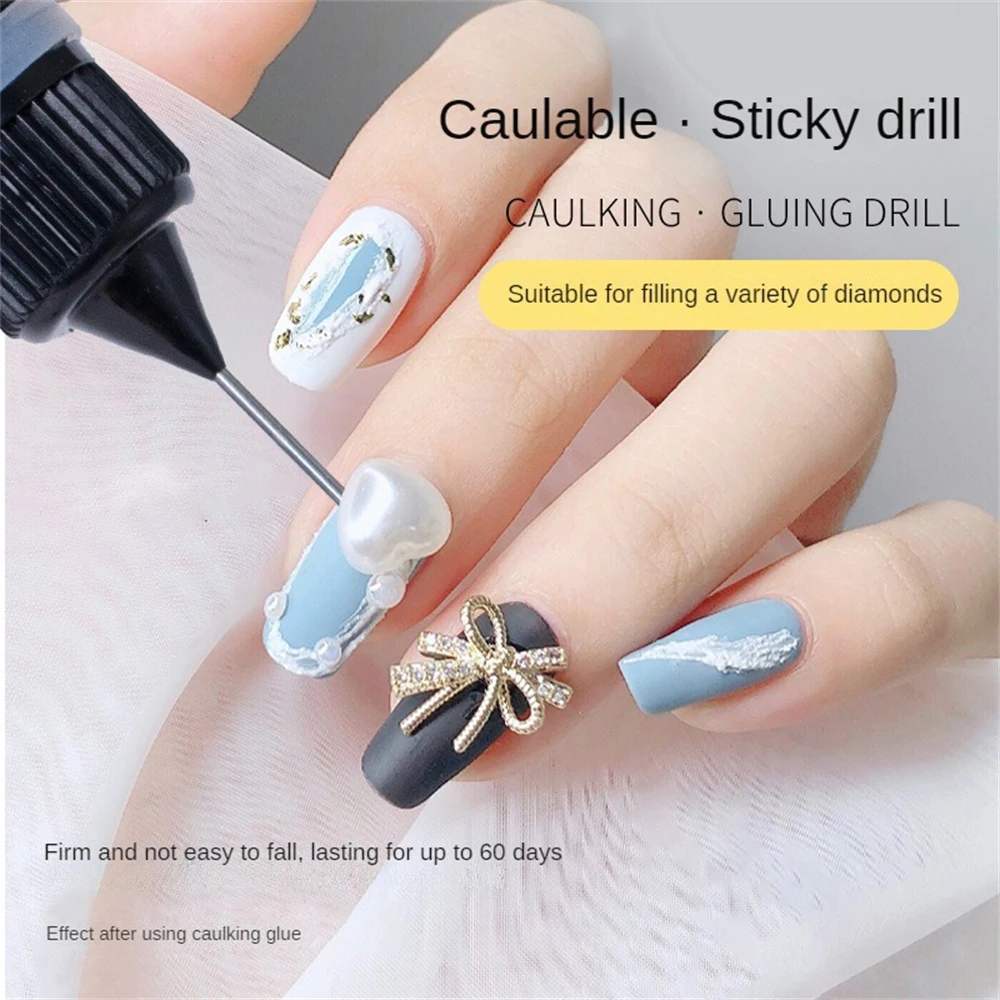Nail Polish Gel Fast Drying 10ml/5ml Nail Jewelry Glue Enhancement Products Strong Caulking Gel Convenient Net Red Diy