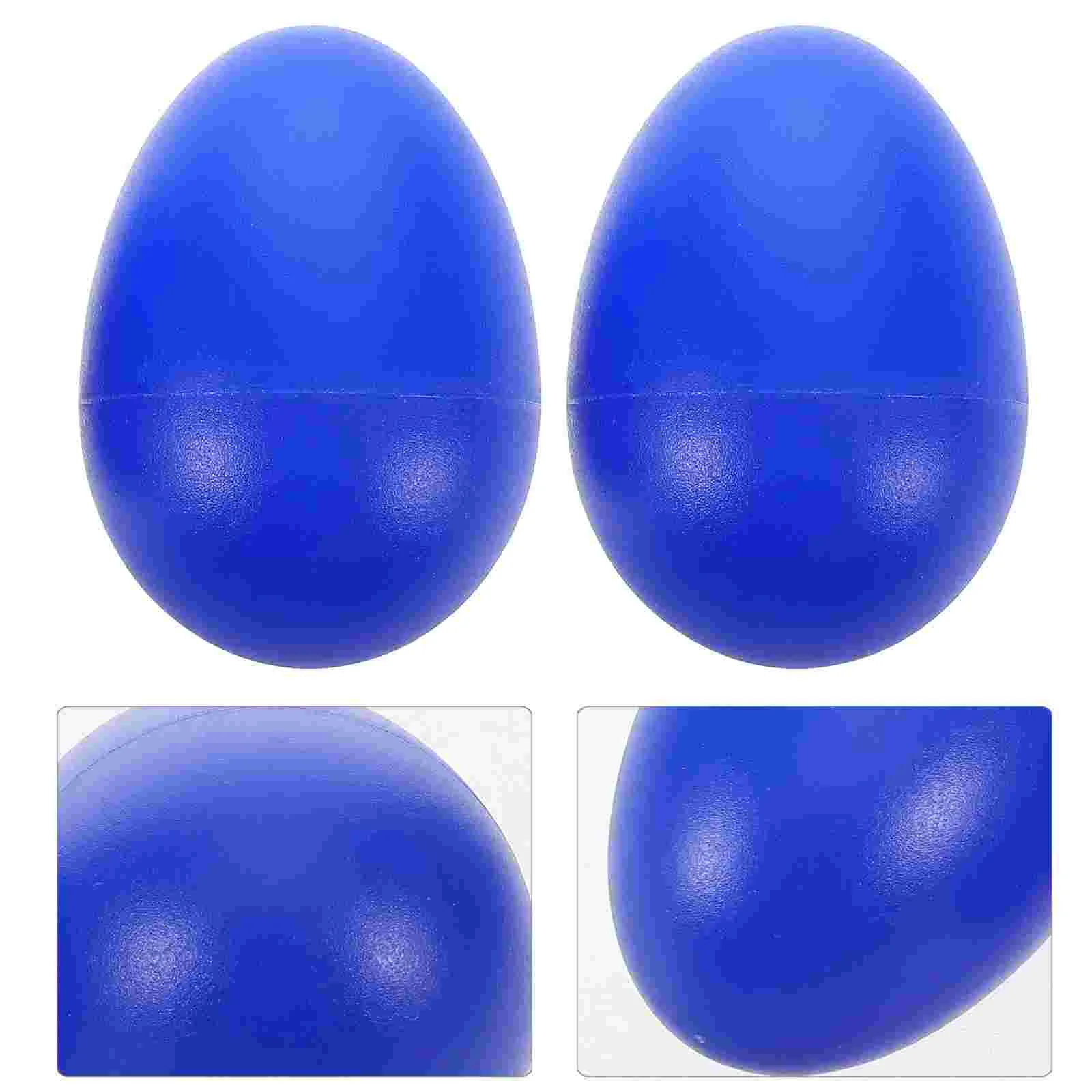 2 Pcs Sand Egg Toy Fake Toys Toddler Halloween Eggs Baby Shakers for Babies Plastic Easter Maracas Party Favors Matching