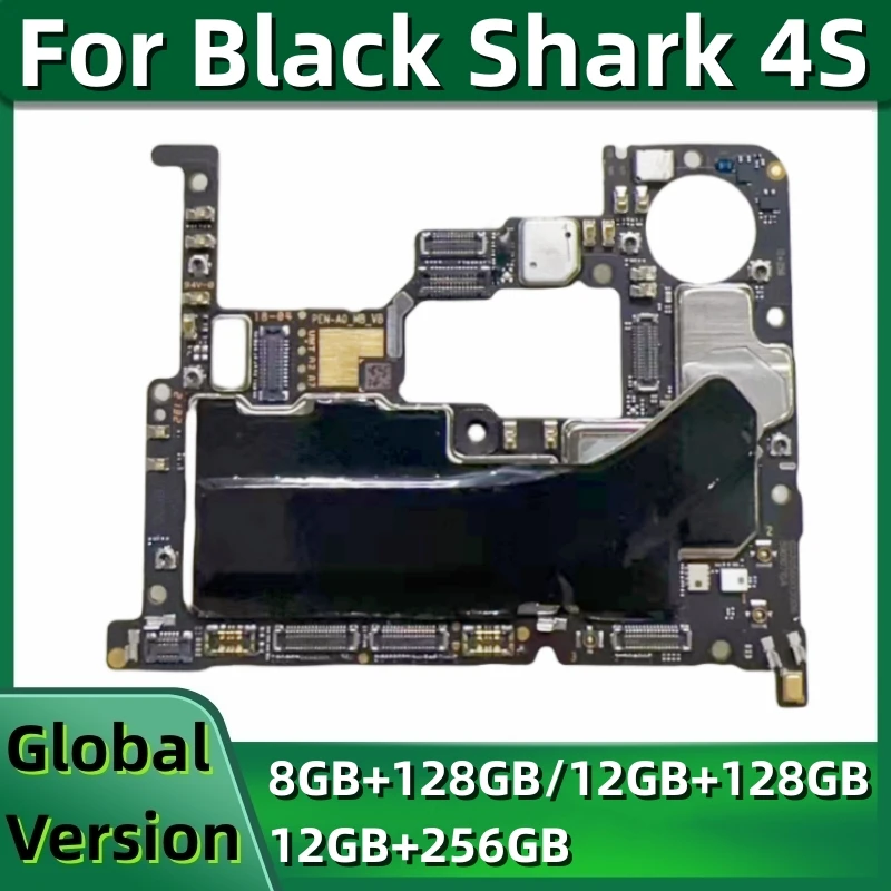 

Motherboard for Xiaomi Black Shark 4S, Unlocked Mainboard PCB Module, 128GB, 256GB ROM, Global Firmware, Snapdragon 870 5G