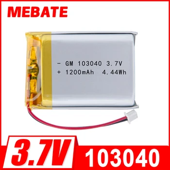 Batteria ricaricabile ai polimeri di litio Li-Po ad alta capacità 103040 3.7v 1200mAh Li-ion Lipo per registratore MP3 GPS Bluetooth
