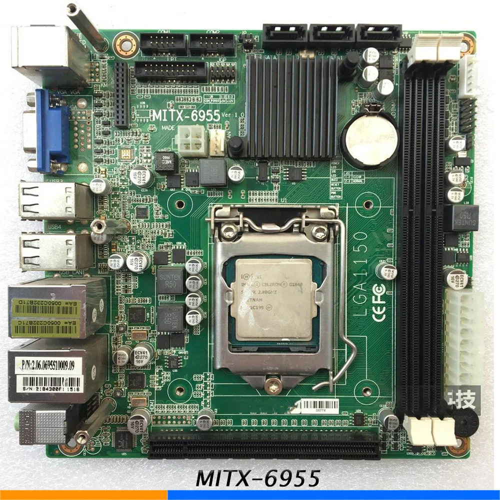 Industrial Motherboard MITX 6955 1150 Haswell ITX DDR3 H81