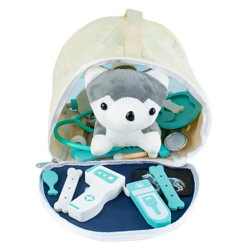 

Educational Pretend Play Doctor's Play Set 25pcs Role Play Veterinary Toy Kit Safe Role Play Simulation Veterinary Toy Gift For