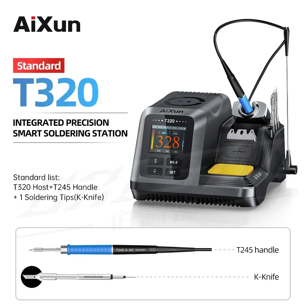 JCID AIXUN 지능형 납땜 스테이션 정밀 재작업 도구, PCB BGA 수리 도구용 다리미 팁, T245, T210