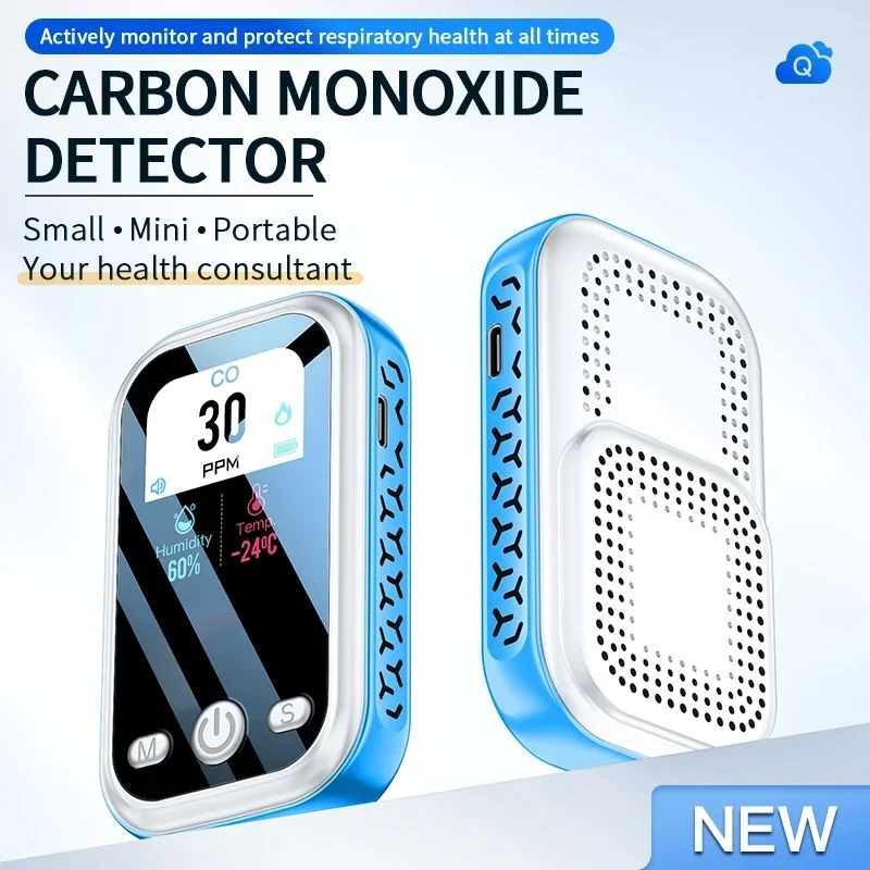 Digital LCD CO Detector Carbon Monoxide Temperature and Humidity Tester Meter Electrochemical CO Sensor Air Quality Detector carbon monoxide detector