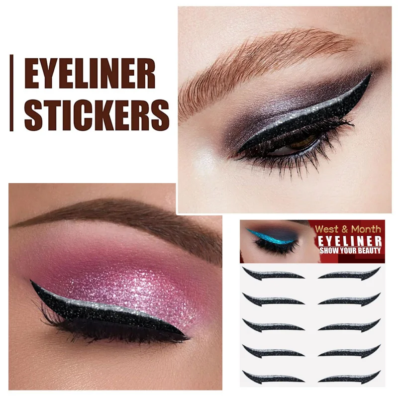 European and American Stage Makeup Eyeliner Sticker Self-adhesive Party Club Eye Shadow Sticker Convenient Fast