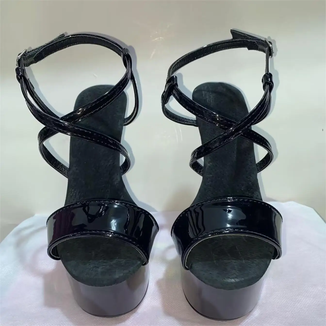 Hot 6 inch Roman hollow fashion sexy heels princess banquet performance 15 cm high heel dance shoes