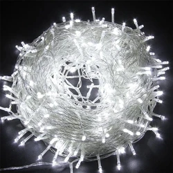 Outdoor Christmas LED String Lights 100M 50M 20M 10M 5M Luces Decoracion Fairy Light Holiday Lights Lighting Tree Garland