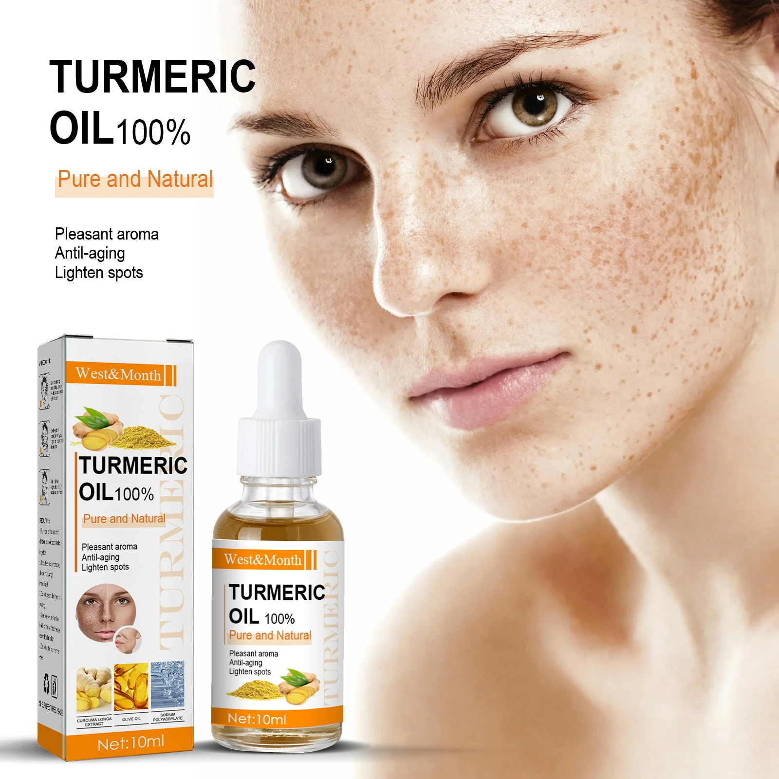 Turmeric Lemon Oil Skin Glow To Lightening Acne Dark Patches, Acne