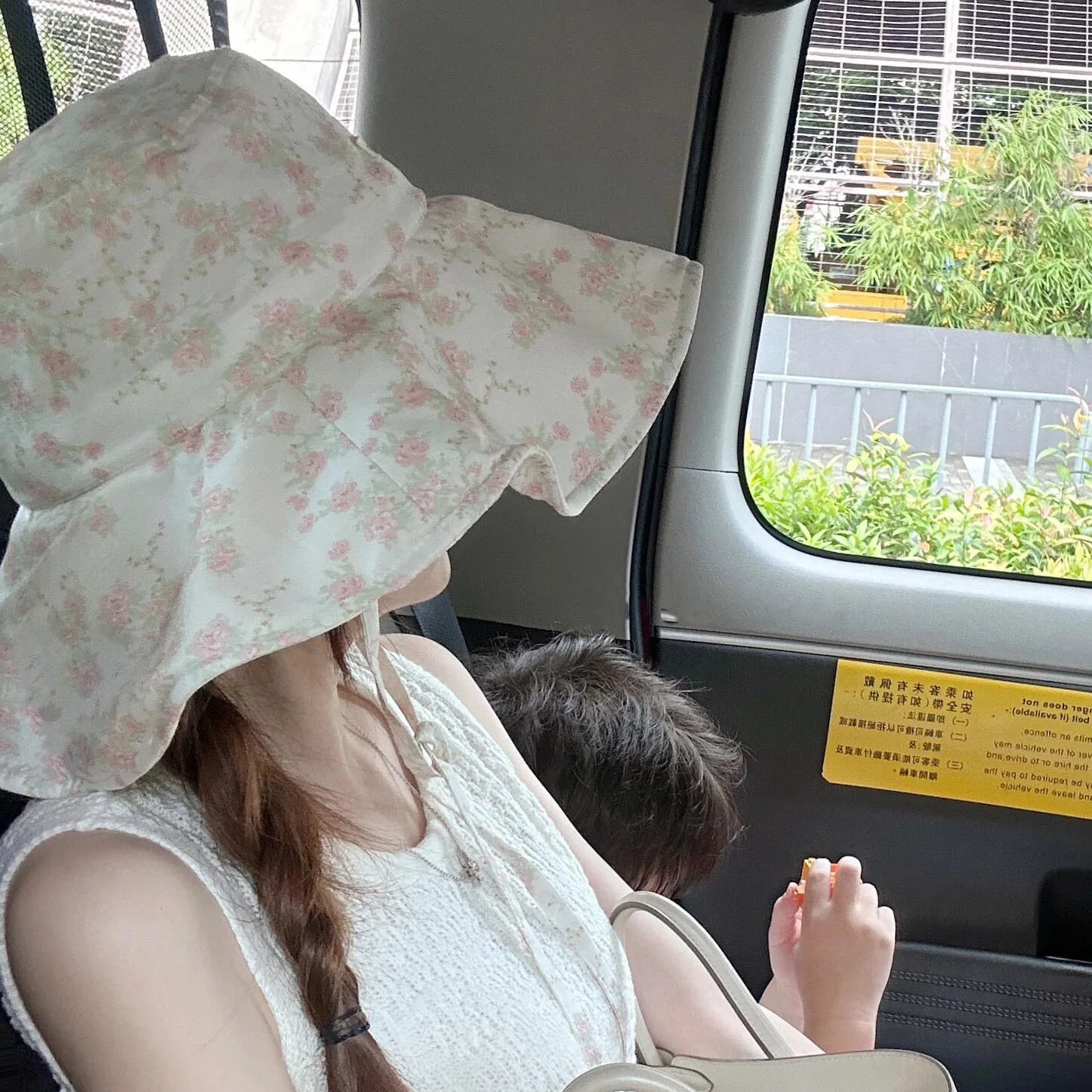 Hat Bucket Hat White Party Outdoor Dailywear Floral Floral Windproof Comfort Fashion for Women