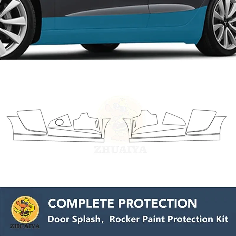 

PreCut Rocker Panels Paint Protection Clear Bra Guard Kit 7.5mil TPU PPF For AUDI R8 V8 V10 COUPE SPYDER 2013-2015