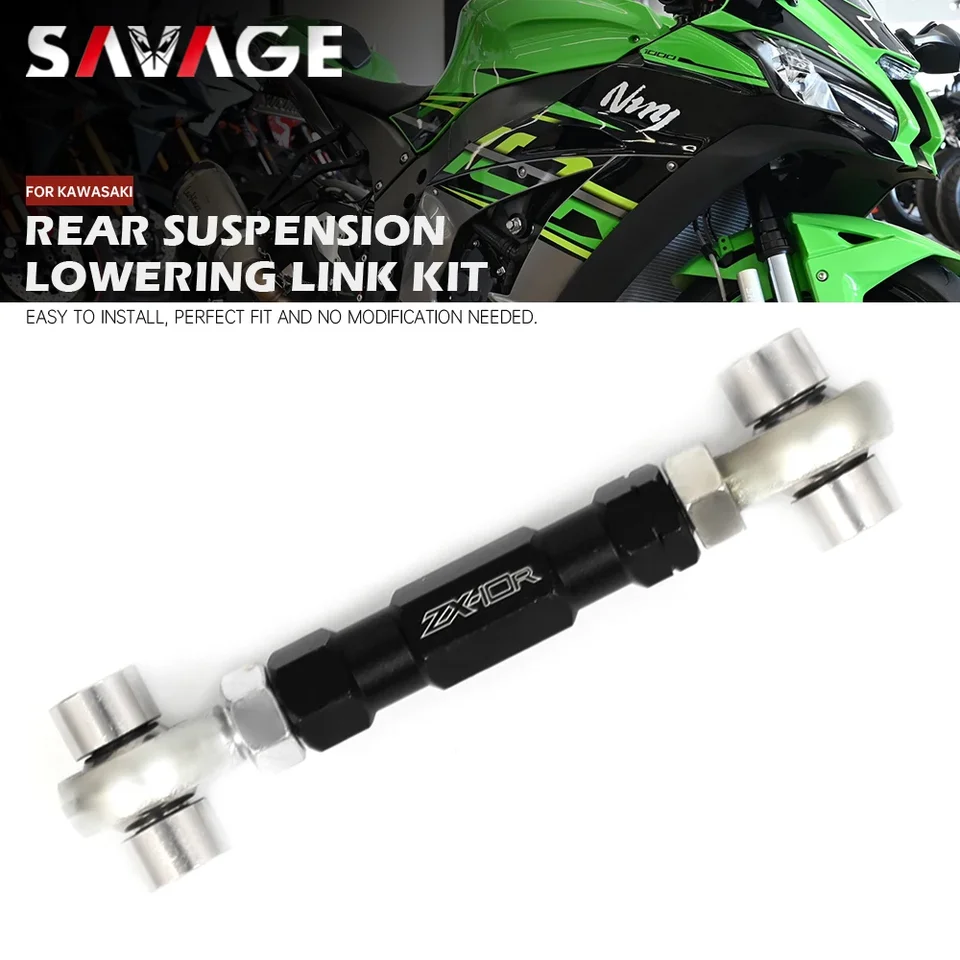 Kawasaki サスペンション 2個セット オートバイ調整可能なリアサスペンションリンケージアームボディ