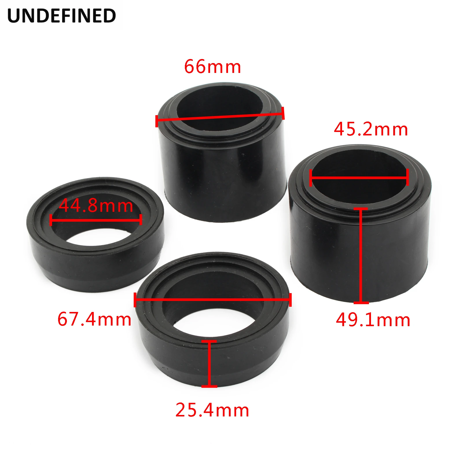 One Set Low Air Leaf Spring Polyurethane Bushing For Peterbilt Replace 03AL1 Auto Parts Accessories Black Rubber