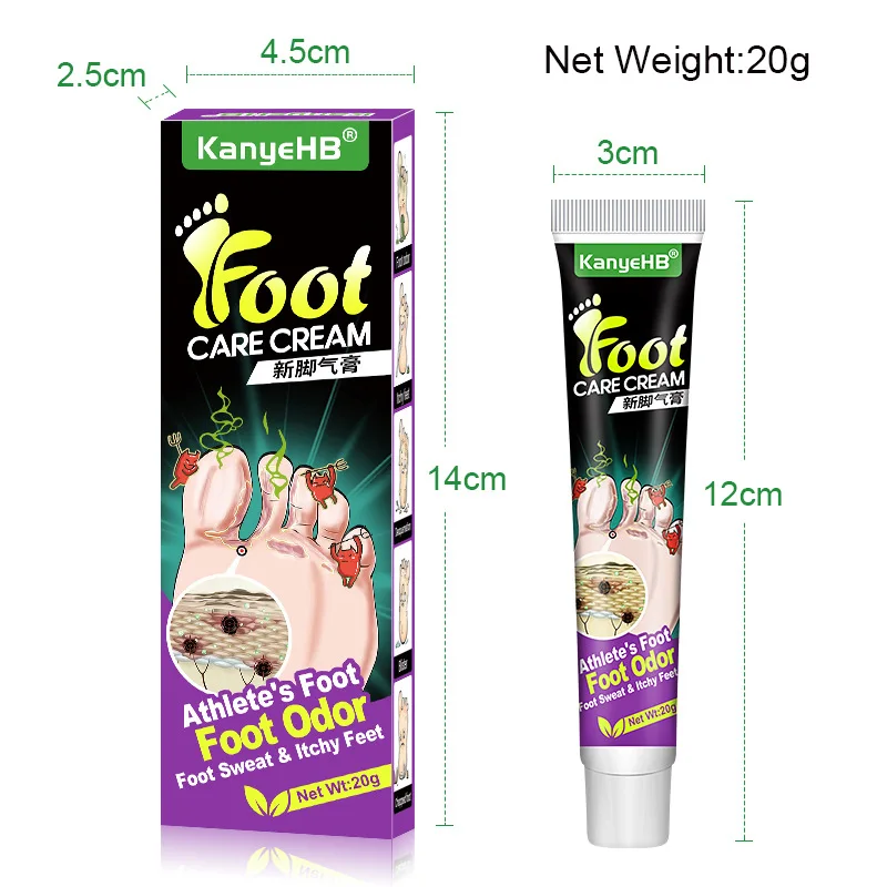 Personal Health Care Pain Analgesic Cream 20g Beriberi Treatment Anti Fungal Infections Foot Cream Anti-itch Athlete Relief Itch Erosion Peeling Blisters Medical Plaste