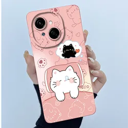 Cute Cats Soft Silicone Shockproof Phone Case Cover for Tecno Spark Go 2025 (FEN - TYFEN0901)