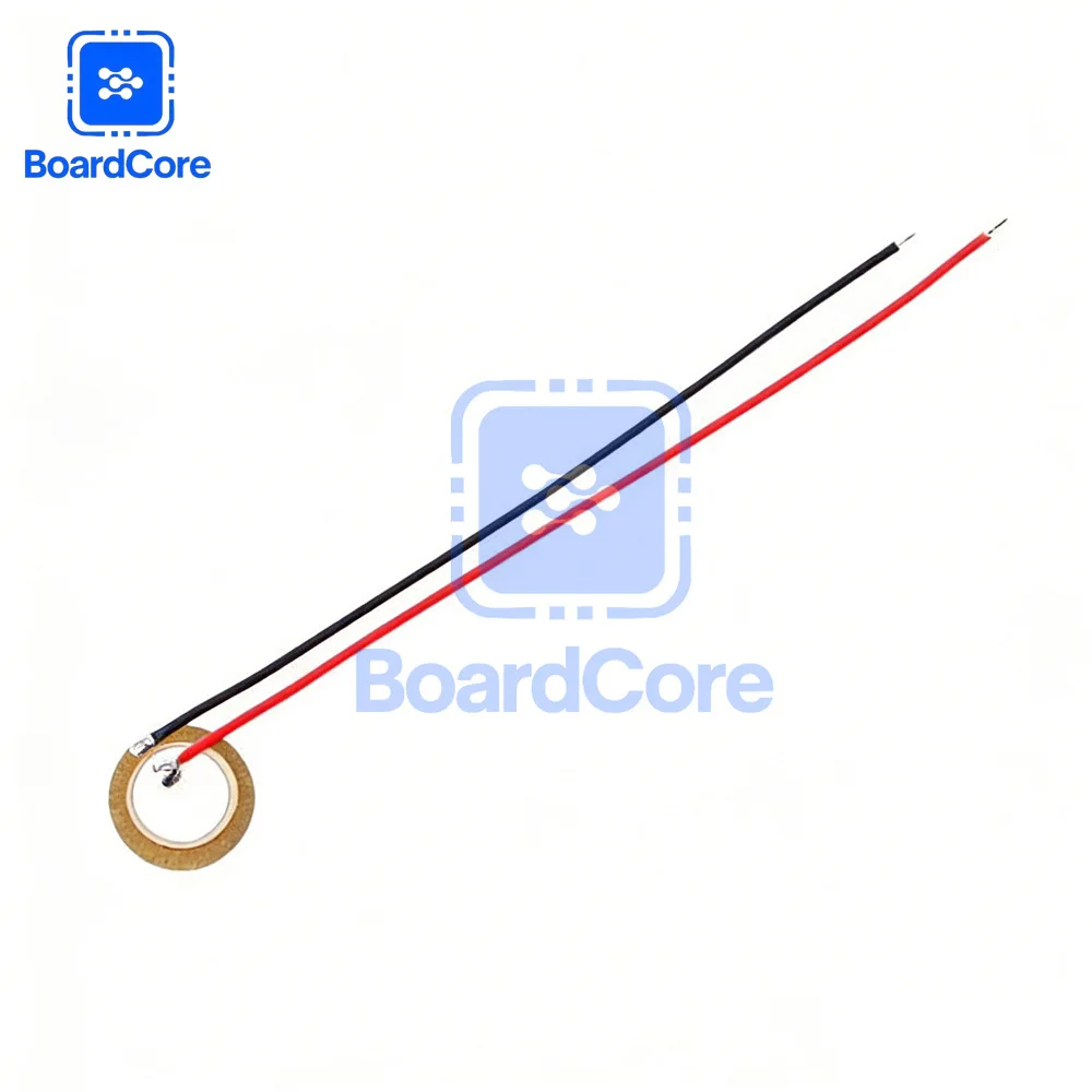 5/10/20pcs 압전 세라믹 디스크 12MM 15MM 20MM 27MM 35MM 50MM DIY 오디오 프로젝트용 와이어가 있는 압전 버저 요소