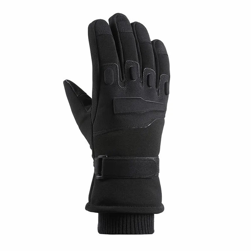 Winter Hunting Gloves Men Warm Thick Skiing Full Finger Gloves Touchscreen Outdoor Winter Black Hunting Protection