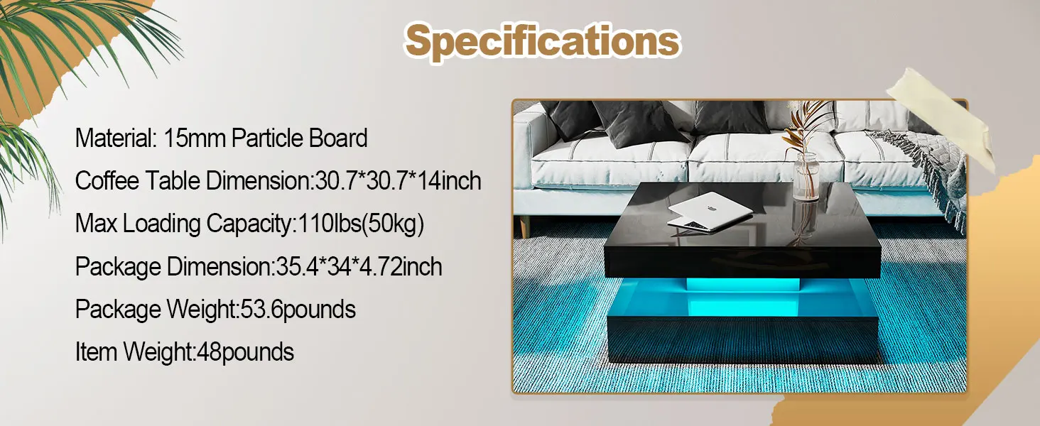 black modern coffee tables for living room