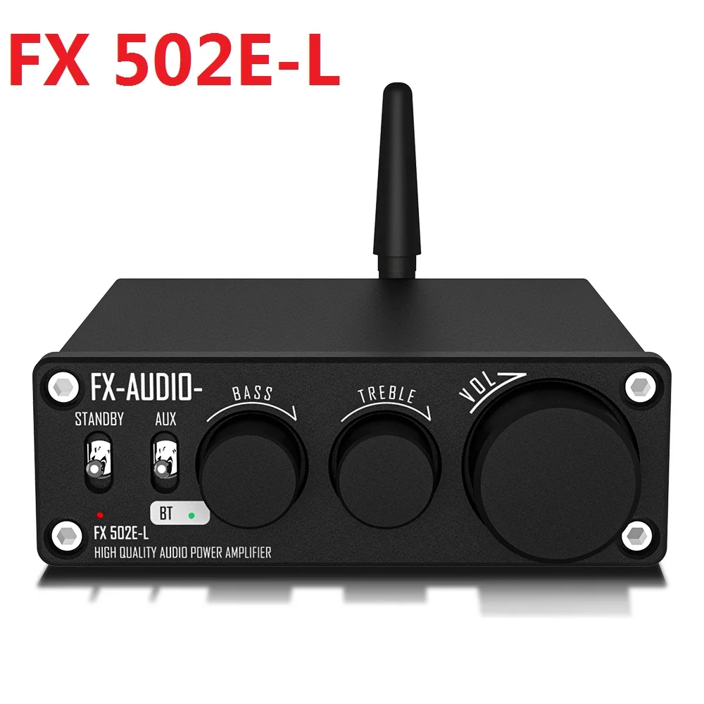 

New 2022 New Released FX-AUDIO FX 502E-L HiFi 2.0 BT 5.1 Full Digital Audio Mini Power Amplifier 75W*2 Bass and Treble