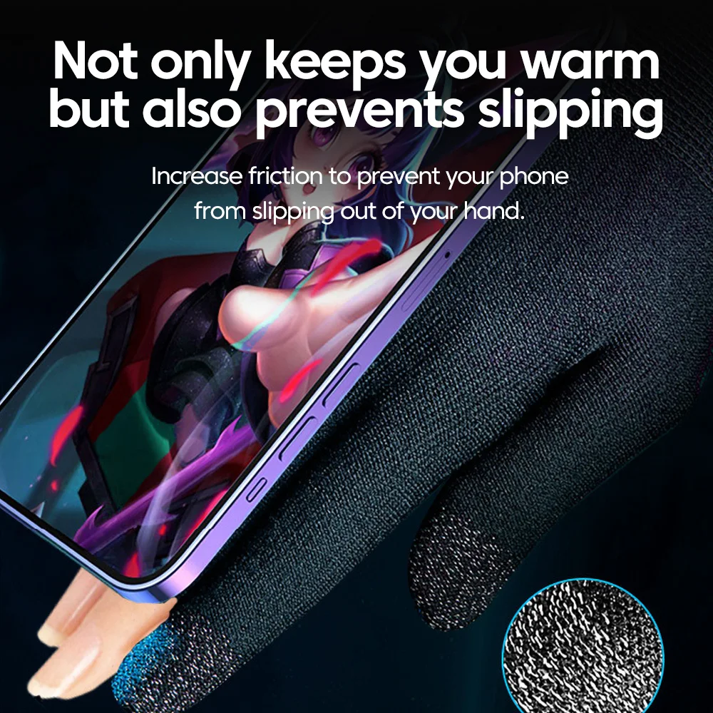 Enhanced Anti-Slip Gaming Gloves - Ultra-Thin, Sweat-Resistant, Breathable, and High-Sensitivity Design