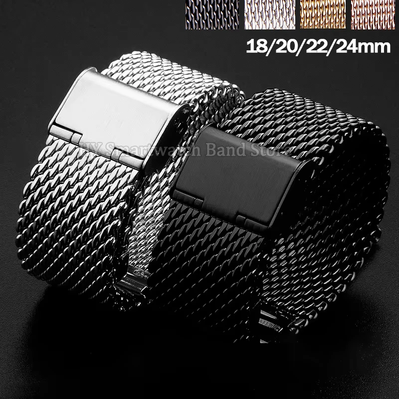 Stainless Steel Milanese Mesh Bracelet Replacement Wristband