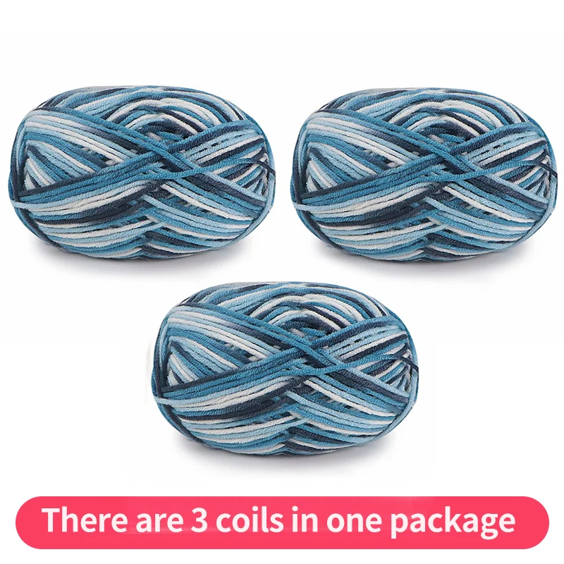 Colorful Gradient Yarn, 150g Milk Cotton for Handwoven Sweaters, Hats & Scarves