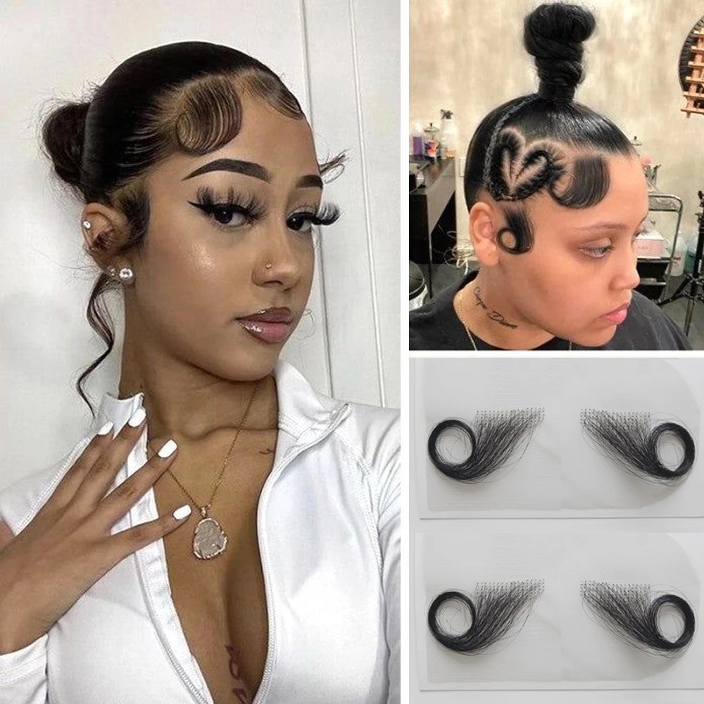 Hd Lace Baby Hair Edge Stripes Human Hair Body Wave Lace Baby Hair